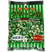 JFC Roasted Wasabi Green Peas, 3.88 oz (Pack of 12)
