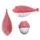 thumbnail image 2 of Juguete dental para gatos, juguete de silicona para morder molares, cepillo de dientes con hierba gatera para gatitos, juguete interactivo con forma de pez, higiene dental para gatos (rosa), 2 of 5