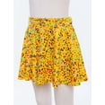 thumbnail image 3 of Sinleey Jupes Évasées de Trottinette Athlétique pour Filles Enfants Mini Jupes-Culottes Robe de Danse Ballet Costumes de Cheerleading Jaune TP, 3 of 7