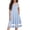 Light Blue, variant on Arshiner Tween Girls Dress Formal Contrast Mesh Short Sleeve A Line Party Dresses with Pockets