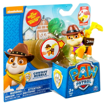 Paw Patrol, Hero Pup, Cowboy Rubble