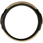 Pilot Automotive SW-68T Racing Style Steering Wheel Cover - Tan, Black