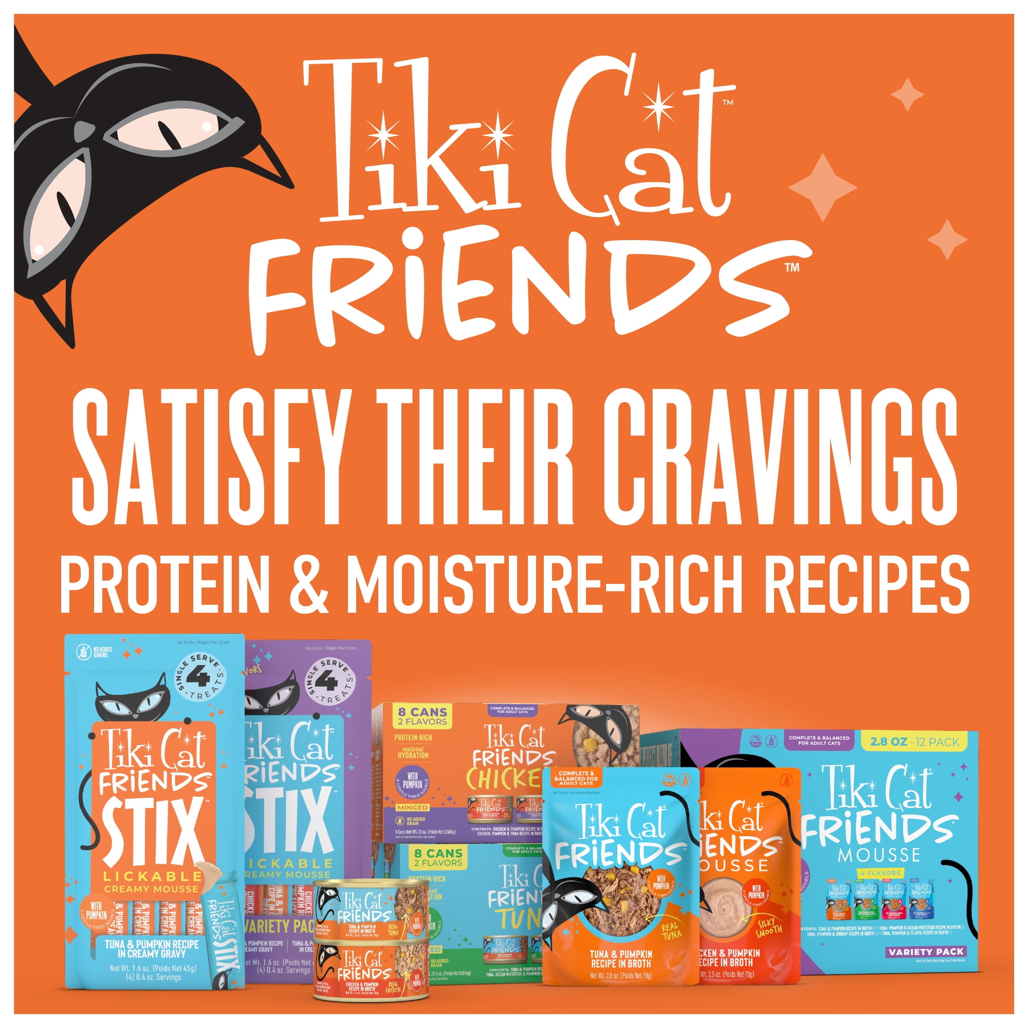 Tiki Cat Friends Chicken Variety Pack, 2.5 oz. Cans (8 Pack)