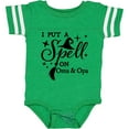 thumbnail image 3 of Inktastic I Put a Spell on Oma and Opa Witch Hat and Broom Boys or Girls Baby Bodysuit, 3 of 5