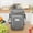 Gray, variant on Byujiro Round Portable Lunch Bag Student Lunch Bag Crossbody Insulated Bag Picnic Cooler Insulated Bucket Storage Bag