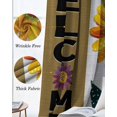 thumbnail image 6 of Spring Daisy Blackout Curtains 45 Inches Long, Kitchen Black Out Window Treatments, Brown Modern Abstract Art Dots Floral Thermal Insulated Lined Drapes for Small Window with Grommet 42"x45", 6 of 8