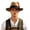 1-Khaki3892, variant on Mens Feather‑Accent Tyrolean Hat Solid Wide‑Brim Hat Party Festival Hat,Red