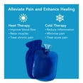 thumbnail image 6 of Carex Hot Water Bottle with Cover and Threaded Stopper, 2 qt Capacity, Blue, 0.80 lbs, 6 of 13