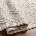thumbnail image 4 of Hauteloom Fuji Recycled Material Living Room, Bedroom Area Rug - Bohemian, Transitional - White, Medium Gray, Light Brown - 8' x 10', 4 of 6