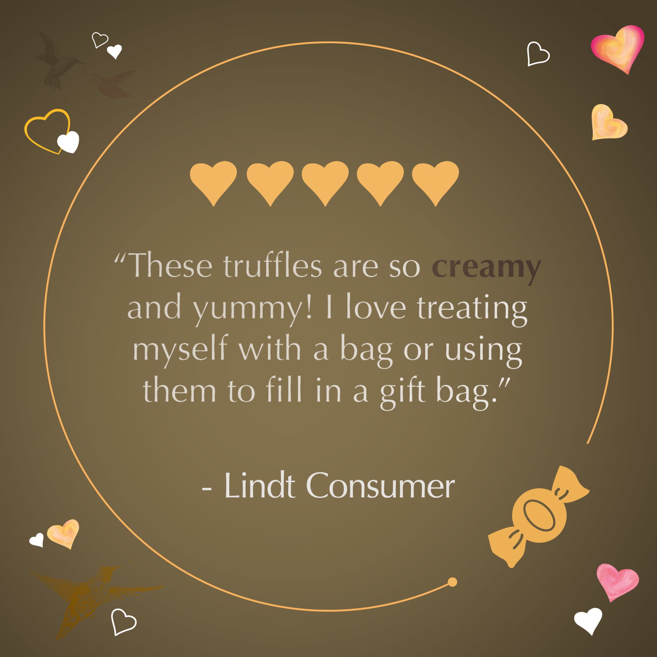 Lindt LINDOR Valentine's Day Assorted Chocolate Candy Truffles, 8.5 oz. Bag