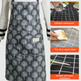 thumbnail image 3 of 3 Pieces Waterproof Apron with Pockets Adjustable Cooking Aprons Kitchen Bib Apron for Baking Household Cleaning, 3 of 5