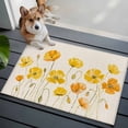 thumbnail image 3 of Yellow Flowers Entryway Rug 2'x3'&nbsp; Non Slip Front Door Mats, Farmhouse Botanical Watercolor Floral Entrance Rugs Indoor Outdoor Carpet, Washable Floor Mats Small Area Rug for Bedroom Kitchen, 3 of 8