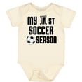 thumbnail image 3 of Inktastic My 1st Soccer Season Boys Baby Bodysuit, 3 of 5