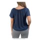 thumbnail image 3 of Blusa Simply Basic M220A02012 Talla Eg Marino Campesina Estampada, 3 of 4
