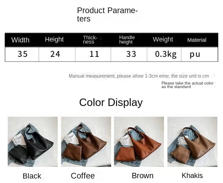 Xiaocao8 Hobo Bags for Women Tote Bag Retro Faux Leather Crossbody Bag Soft Shoulder Purses Handbags Large Capacity with Magnetic Buckle, Coffee