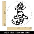 thumbnail image 2 of Chubby Leopard Gecko Lizard Self-Inking Rubber Stamp Ink Stamper - Orange Ink - Mini 1/2 Inch, 2 of 7