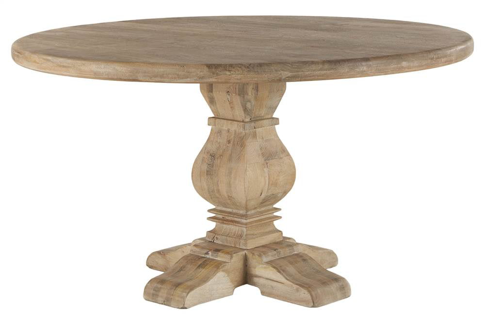 Round Wooden Dining Table In Antique, Round Wooden Kitchen Tables