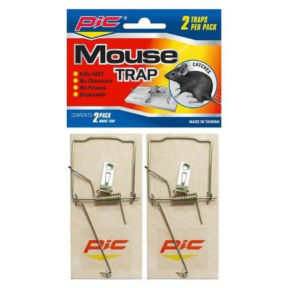 Pic Corporation Pic Wood Traps (wood Mouse Traps - 2 Count