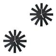 thumbnail image 4 of Reloj de pared Colgante Advancent decoración de la habitación Tamaño compacto color Negro 2Conjunto, 4 of 6