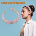 thumbnail image 3 of Unique Bargains 2pcs Women Rhinestone Headband Wide Headband Bejewelled Hairband Women Assorted Color Pink, 3 of 7