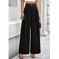 thumbnail image 2 of Pantalones anchos PRETTYGARDEN 2025 de cintura alta para mujer, 2 of 8