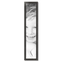 ArtToFrames 8" x 41" Antique Black Picture Frame, 8x41 inch Black Wood Poster Frame (WOM-5106)