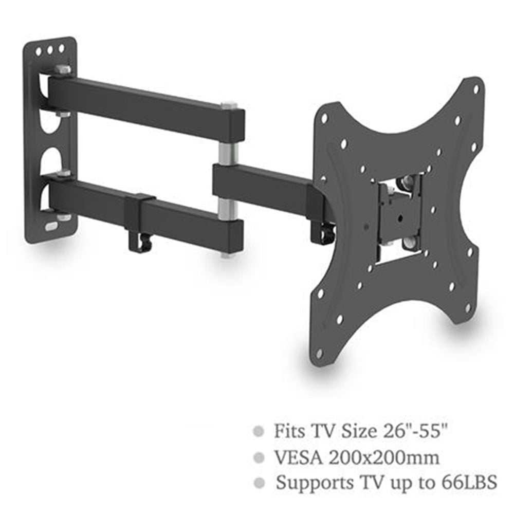TV Wall Mount Bracket for 26-50" TVs up to VESA 400mm and 66lbs in Extension Arm 