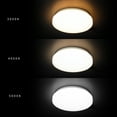 thumbnail image 6 of Mainstays 11in 1100lm White Slim Integrated LED Flush Mount Lights 3 Selectable CCT, 6 of 11