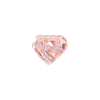 Pandora Rose Gold and Blue Oval Cabochon Charm - Walmart.com