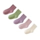 thumbnail image 3 of 5 pares de calcetines para niños de algodón suave, cómodos, elásticos, color puro, media pantorrilla, calcetines de tobillo alto para niños y niñas XL, 3 of 5