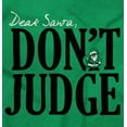 thumbnail image 2 of Christmas Dear Santa Claus Dont Judge Men's Graphic T Shirt Tees Brisco Brands S, 2 of 6