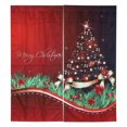 thumbnail image 2 of Cortina navideña impermeable, decoraciones para ventanas, adornos navideños, decoración navideña para el hogar y la sala de estar, 2 of 8