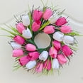 thumbnail image 6 of TERGAYEE Mother's Day Tulips Wreath Mother's Day Door Decoration Simulated Flowers Spring and Summer Wreath Home Decoration Mother's Day Decor Home Decor, 6 of 6