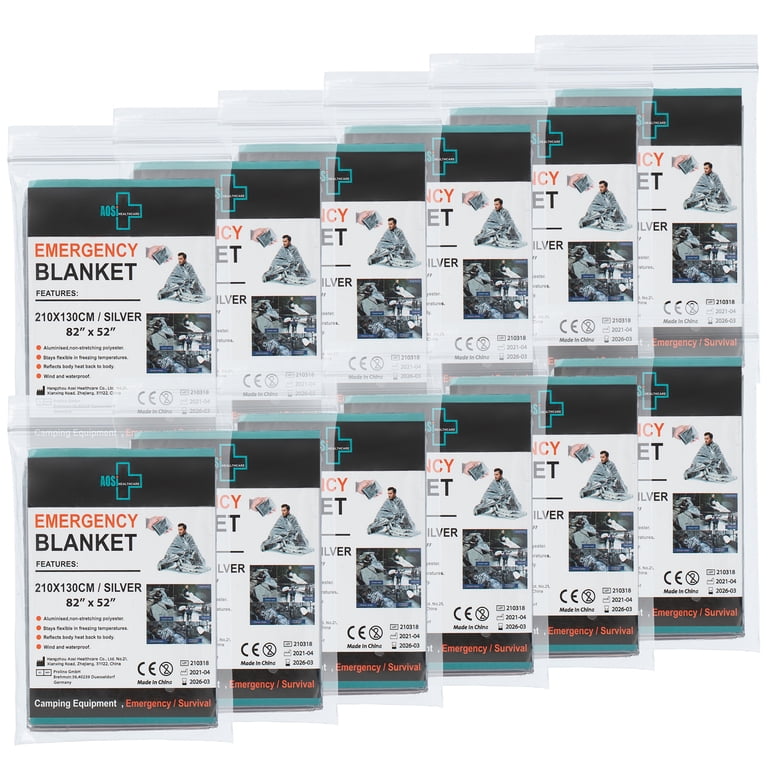 General Medi Emergency Blanket, 12-Pack Silver photo 5