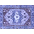 thumbnail image 1 of Ahgly Company Indoor Rectangle Abstract Blue Modern Area Rugs, 5' x 8', 1 of 4