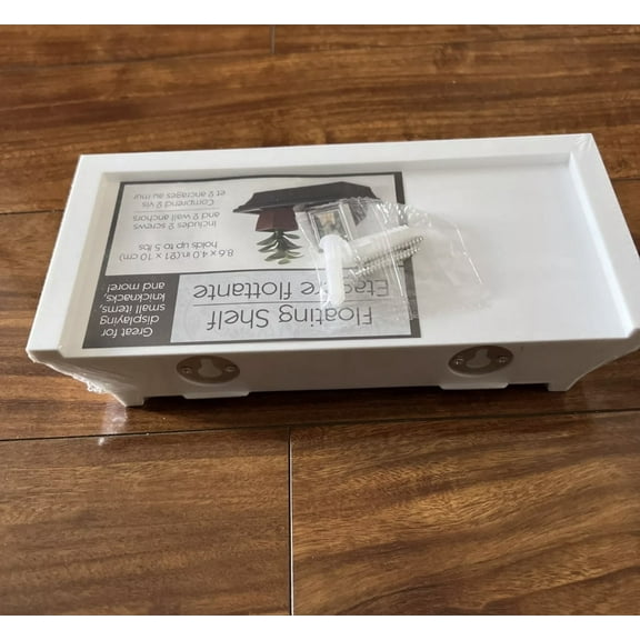 Floating Shelves, Wall Shelves for Bathroom/Living Room/Bedroom/Kitchen Decor, White