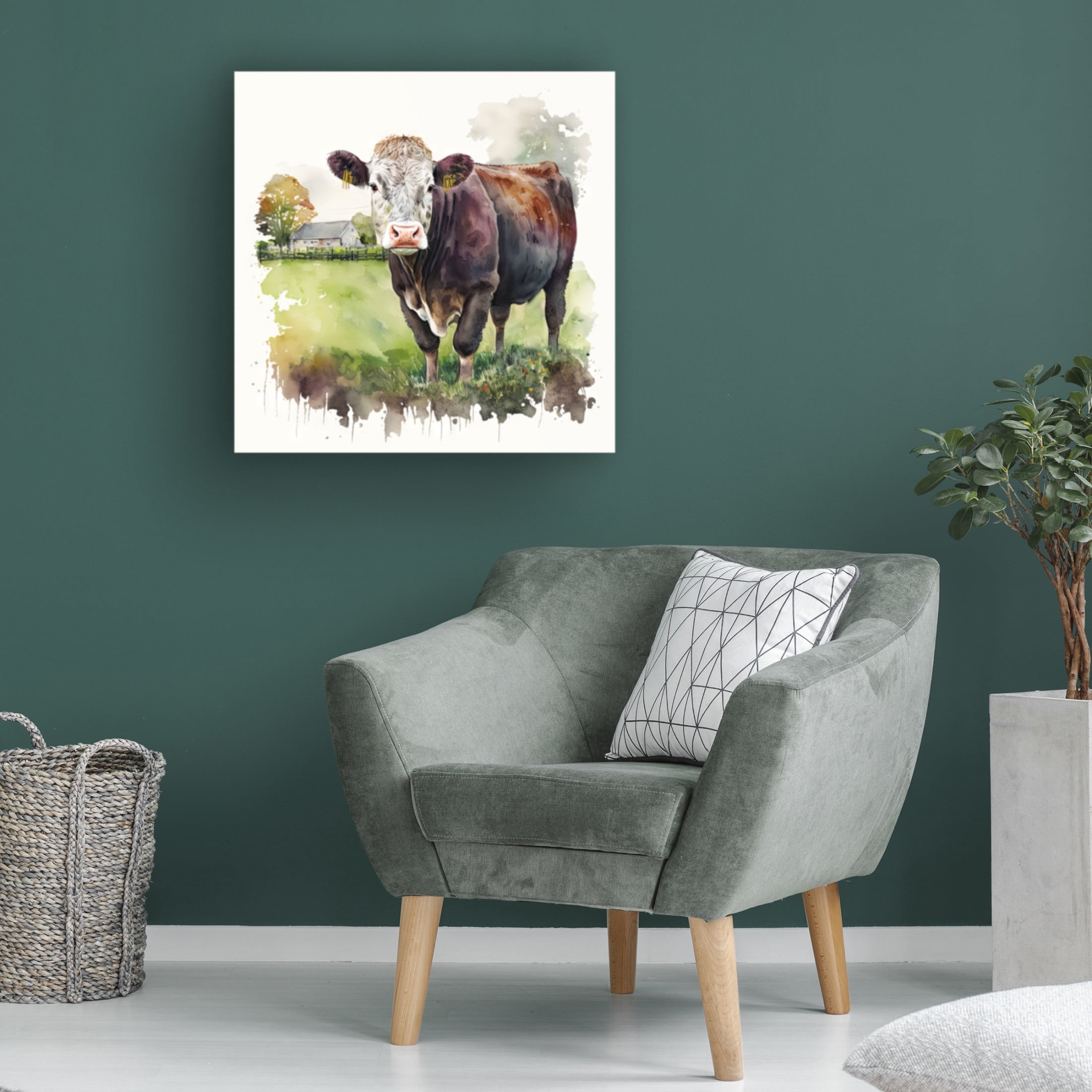 Canvas Wall Art - The Golden Valley 'Star' Wall Art for Living Room, Bedroom, or Office Décor by Trademark Fine Art - 14 x 14 Inches