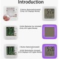 thumbnail image 3 of Digital Alarm Clock Bedside Punto Blanco Alarm Clocks for Kids with 7 Color Changing LED Lights (battery not included), 3 of 5