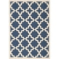thumbnail image 1 of Safavieh Courtyard Polypropylene Medium Rectangle Rug CY6913-268-6 in Navy and Beige, 1 of 4