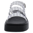 thumbnail image 3 of Steve Madden Womens Tera Wedge Studded Platform Sandals White 7.5 Medium (B,M), 3 of 3