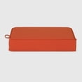 thumbnail image 4 of WestinTrends Solace Outdoor Patio Furniture Seat Chair Square Cushions with Piping. Set of 2, 20" x 19", Orange, 4 of 8