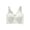 White, variant on Turilly Bras Womens Solid Color Front Closure Bra Wireless Push Up Breathable Everyday Wear Everyday Bras