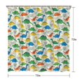 thumbnail image 5 of LightColor Cartoon Dinosaurs Pattern Shower Curtain 72"x72" ,Bathroom Decorative Shower Curtains Set with 12 Hooks,Modern Waterproof Washable Shower Curtain, 5 of 6