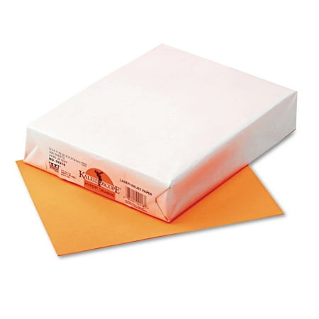 Pacon Kaleidoscope Multipurpose Colored Paper, 24lb, 8-1/2 x 11, Orange, 500/Ream -PAC102218
