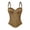 Coffee, variant on Sheer Mesh Boned Corset Top, Women's Ultra Firm Control Waist Cincher with Padded Cups & Hook-Eye Closure, Gothic Halloween Costume Layering Piece, 1 PC Brown 42D