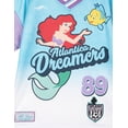thumbnail image 3 of Disney The Little Mermaid Ariel Mesh Soccer Jersey Athletic T-Shirt Colorblock Toddler to Big Kid, 3 of 4