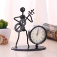 thumbnail image 2 of Awdenio Creative Wrought Iron Musical Instrument Villain Clock Wrought Iron Retro Personality Clock, 2 of 2