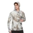 thumbnail image 2 of WTOBBY Men's Long Sleeve Camouflage Hoodie with SPF/UV Protection, Sun Protective Shirt for Daily Use, Quick-Dry and Breathable Design for Comfort ,Mint Green XL, 2 of 4
