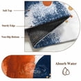 thumbnail image 6 of Round Rugs 3Ft, Navy Blue Burnt Orange Round Area Rug Washable Indoor Throw Carpet, Abstract Geometric Vintage Small Non Slip Circle Rug for Bedroom Living Room Home Decor Aesthetic, 6 of 8