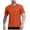 Orange, variant on Dagaeig Casual Breathable Tee for Men Lightweight Thin Solid Color T Shirts Comfortable Basic Short Sleeve Shirt